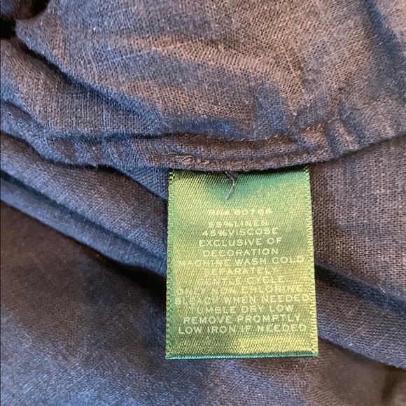 Ralph Lauren Blue Pajama Set with White Trim, like new - Picture 7 of 10